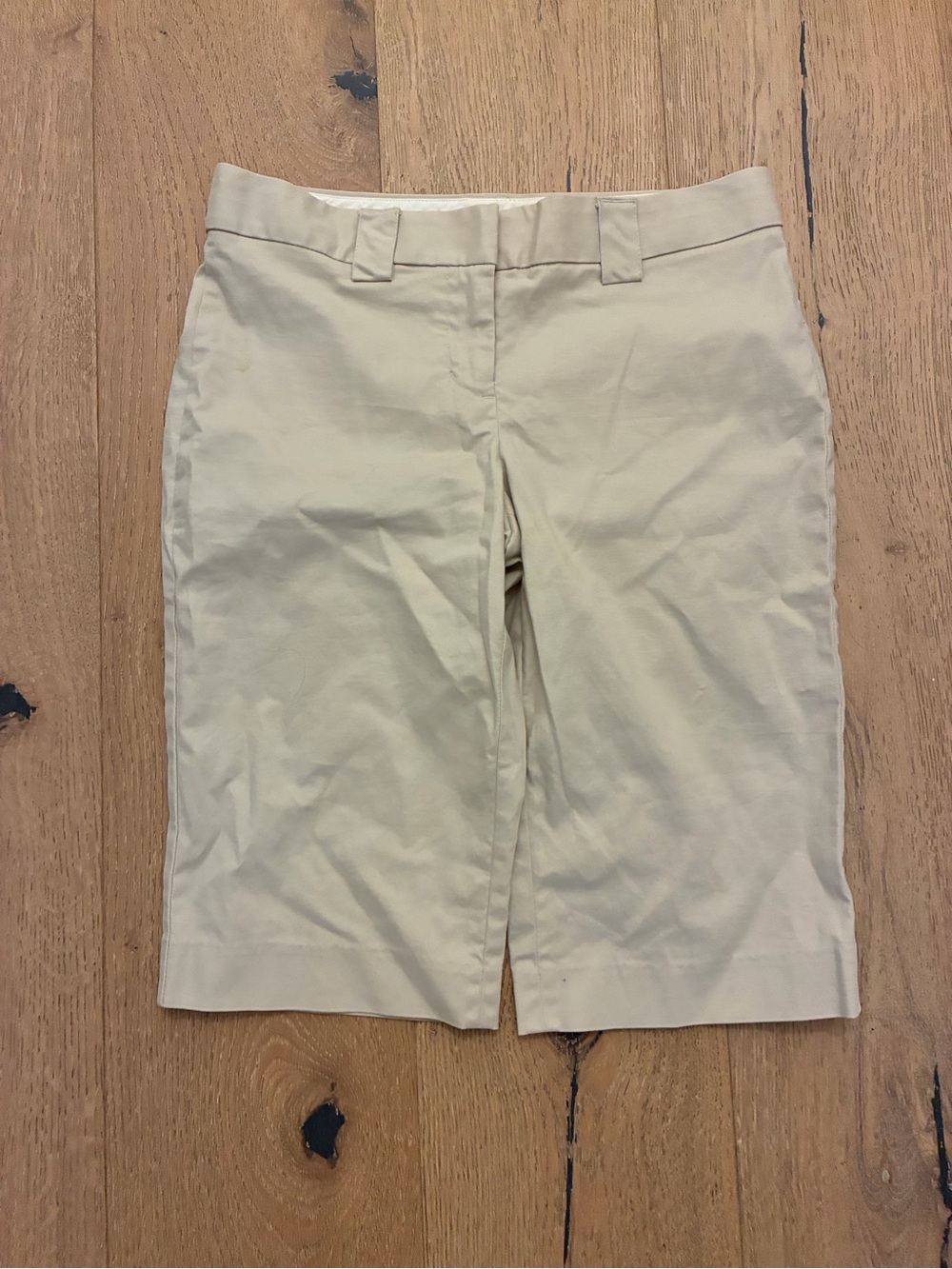 Express Light Beige Bermuda Shorts